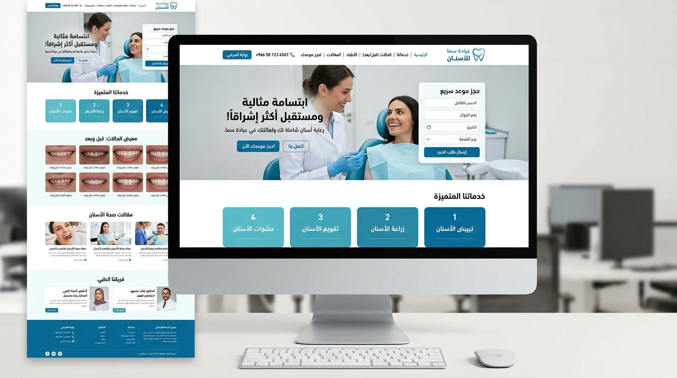 موقع عيادة طب الأسنان